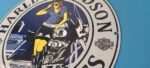 Vintage Harley Davidson Motorcycles Sign – Police Biker Gas Girl Porcelain Sign - Image 9
