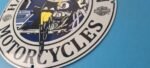 Vintage Harley Davidson Motorcycles Sign – Police Biker Gas Girl Porcelain Sign - Image 10
