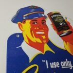 Vintage Harley Davidson Motorcycles Sign – Porcelain Oil Can Gas Station Sign - Image 3