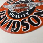 Vintage Harley-Davidson Motorcycles Sign – Porcelain Service Gas Pump Sign - Image 10