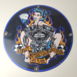 Vintage Harley Davidson Motorcycles Sign – Ride Biker Gas Pump Porcelain Sign - Image 12