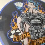 Vintage Harley Davidson Motorcycles Sign – Ride Biker Gas Pump Porcelain Sign - Image 6