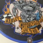Vintage Harley Davidson Motorcycles Sign – Ride Biker Gas Pump Porcelain Sign - Image 7