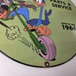 Vintage Harley Davidson Motorcycles Sign – Road Runner Porcelain Gas Pump Sign - Image 11