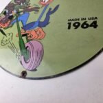 Vintage Harley Davidson Motorcycles Sign – Road Runner Porcelain Gas Pump Sign - Image 15