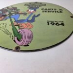 Vintage Harley Davidson Motorcycles Sign – Road Runner Porcelain Gas Pump Sign - Image 10