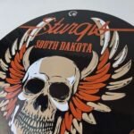 Vintage Harley Davidson Motorcycles Sign – Sturgis Rally Gas Pump Porcelain Sign - Image 12