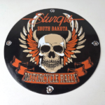 Vintage Harley Davidson Motorcycles Sign – Sturgis Rally Gas Pump Porcelain Sign - Image 15