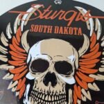 Vintage Harley Davidson Motorcycles Sign – Sturgis Rally Gas Pump Porcelain Sign - Image 3