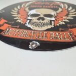 Vintage Harley Davidson Motorcycles Sign – Sturgis Rally Gas Pump Porcelain Sign - Image 10