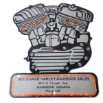 Vintage Harley Davidson Motorcycles Sign – USA Engine Repair Service Gas Sign - Image 2