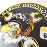 Vintage Harley-Davidson Sign – Motorcycle Advertising Gas Pump Porcelain Sign - Image 12