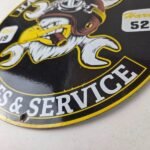 Vintage Harley-Davidson Sign – Motorcycle Advertising Gas Pump Porcelain Sign - Image 14