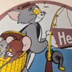 Vintage Heddon Fishing Lures Sign – Fish Tackle Gas Advertisement Porcelain Sign - Image 3