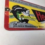 Vintage Heddon Fishing Lures Sign – Fish Tackle Lures Gas Pump Porcelain Ad Sign - Image 6