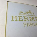 Vintage Hermes Luxury Fashion Sign – Porcelain Store Display Gas Pump Sign - Image 6
