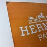Vintage Hermes Sign – Luxury Fashion Porcelain Store Display Gas Pump Sign - Image 5