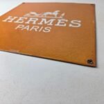 Vintage Hermes Sign – Luxury Fashion Porcelain Store Display Gas Pump Sign - Image 10