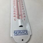 Vintage Honda Automobiles Sign – Service Gas Pump Sign on Porcelain Thermometer - Image 11