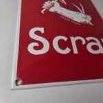 Vintage Honest Scrap Tobacco Chew Sign – Porcelain Gas Oil Pump Plate Sign - Image 11