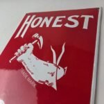 Vintage Honest Scrap Tobacco Chew Sign – Porcelain Gas Oil Pump Plate Sign - Image 12