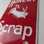 Vintage Honest Scrap Tobacco Chew Sign – Porcelain Gas Oil Pump Plate Sign - Image 13