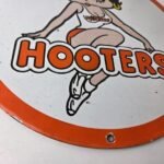 Vintage Hooters Sign – Betty Boop Chicken Wing Gas Pump Porcelain Diner Sign - Image 11