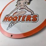 Vintage Hooters Sign – Betty Boop Chicken Wing Gas Pump Porcelain Diner Sign - Image 14