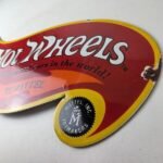Vintage Hot Wheels Porcelain Sign – American Die Cast Cars Gas Pump Sign - Image 12
