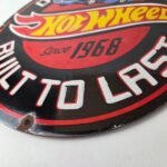 Vintage Hot Wheels Porcelain Sign – American Die-Cast Cars Gas Pump Sign - Image 14