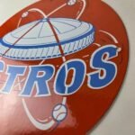 Vintage Houston Astros Sign – MLB Baseball Stadium Texas Porcelain Gas Sign - Image 13