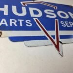 Vintage Hudson Automobiles Sign – Gas Service Station Pump Porcelain Sign - Image 11