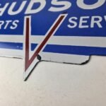 Vintage Hudson Automobiles Sign – Gas Service Station Pump Porcelain Sign - Image 14