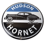 Vintage Hudson Automobiles Sign – Hornet Gas Service Station Porcelain Sign - Image 2