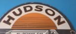 Vintage Hudson Gasoline Sign – Gas Station Pump Porcelain Advertising Sign - Image 13