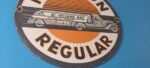 Vintage Hudson Gasoline Sign – Gas Station Pump Porcelain Advertising Sign - Image 7