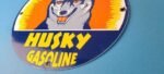 Vintage Husky Gasoline Porcelain Sign – Gas Service Motor Oil Pump Plate Sign - Image 10