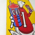 Vintage Icee Bear Sign – Ice Slushy Soda Porcelain Gas Pump Sign - Image 6