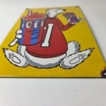 Vintage Icee Bear Sign – Ice Slushy Soda Porcelain Gas Pump Sign - Image 9