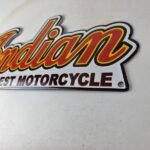 Vintage Indian Motorcycle Sign – 15 Inch Porcelain World's Best Gas Pump Sign - Image 13