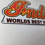 Vintage Indian Motorcycle Sign – 15 Inch Porcelain World's Best Gas Pump Sign - Image 6