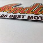 Vintage Indian Motorcycle Sign – 15 Inch Porcelain World's Best Gas Pump Sign - Image 10