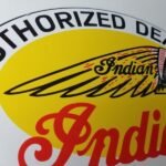 Vintage Indian Motorcycle Sign – Authorized Dealer Porcelain Gas Sign - Image 5