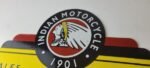 Vintage Indian Motorcycle Sign – Motor Bike Sales Service Parts Gas Enamel Sign - Image 8