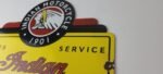 Vintage Indian Motorcycle Sign – Motor Bike Sales Service Parts Gas Enamel Sign - Image 9