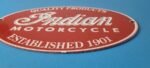 Vintage Indian Motorcycle Sign – Porcelain Quality Products Parts Gas Sign - Image 11