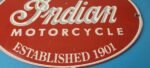 Vintage Indian Motorcycle Sign – Porcelain Quality Products Parts Gas Sign - Image 4