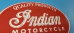 Vintage Indian Motorcycle Sign – Porcelain Quality Products Parts Gas Sign - Image 5
