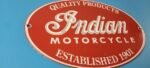 Vintage Indian Motorcycle Sign – Porcelain Quality Products Parts Gas Sign - Image 6