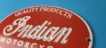 Vintage Indian Motorcycle Sign – Porcelain Quality Products Parts Gas Sign - Image 8